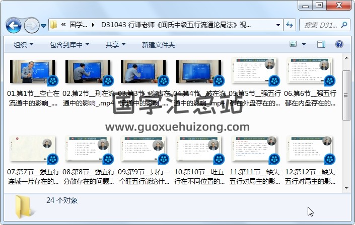 行谦老师《闻氏中级五行流通论局法》视频课程24节 四柱八字 第1张