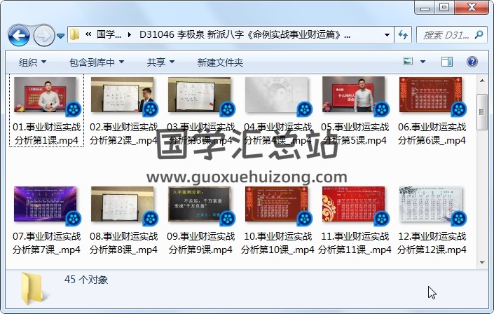 李极泉 新派八字《命例实战事业财运篇》45节视频 四柱八字 第1张