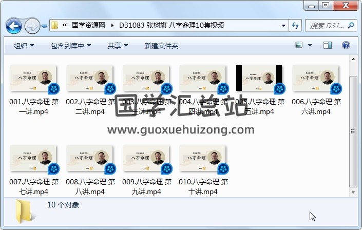 张树旗 八字命理10集视频 四柱八字 第1张