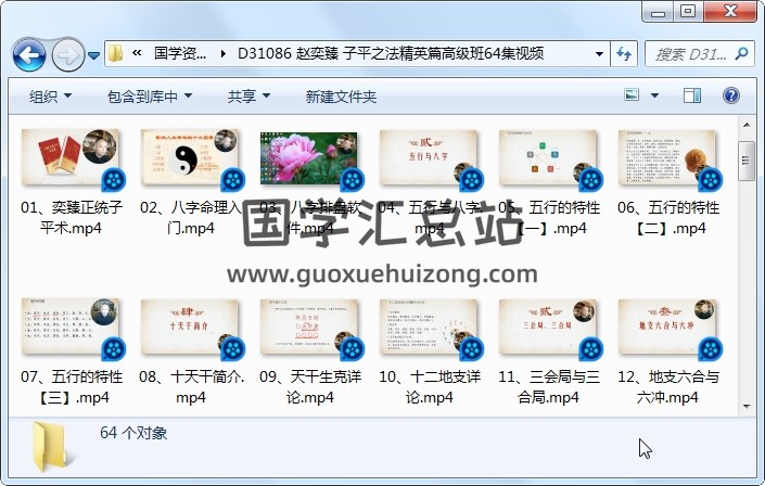 赵奕臻 子平之法精英篇高级班64集视频 命理 第1张