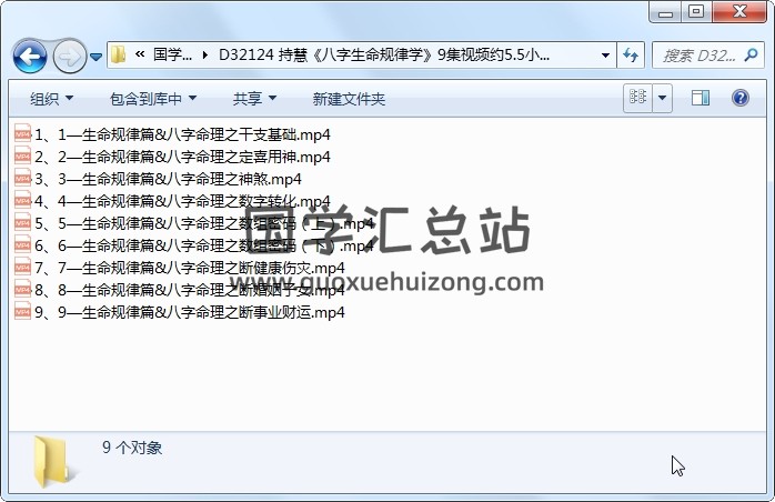 持慧《八字生命规律学》9集视频约5.5小时 四柱八字 第1张