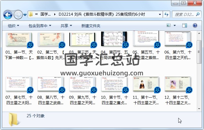 刘兵《紫微斗数精华课》25集视频约6小时 紫微斗数 第1张