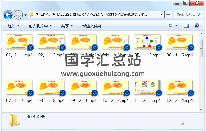 酉成《八字实战入门课程》40集视频约3小时 四柱八字 第1张