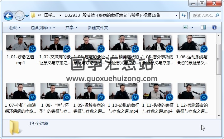殷浩然《疾病的象征意义与希望》视频19集 易学相关 第1张