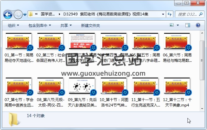 紫阳老师《梅花易数高级课程》视频14集 梅花易数 第1张