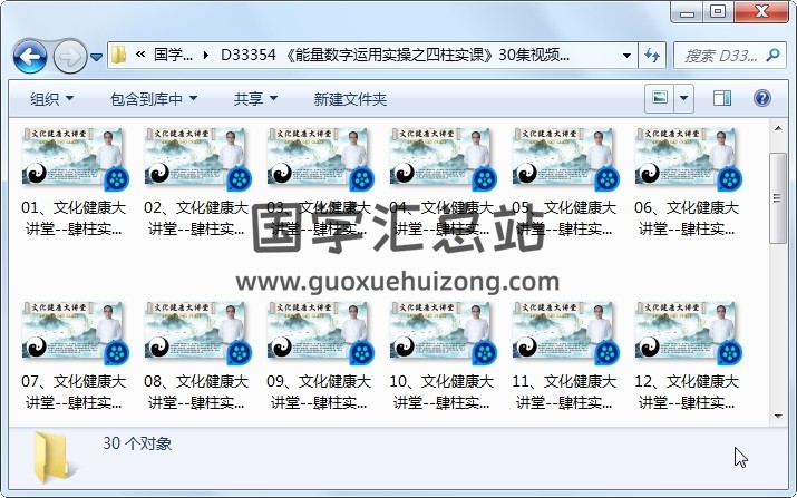 《能量数字运用实操之四柱实课》30集视频约8.5小时 四柱八字 第1张