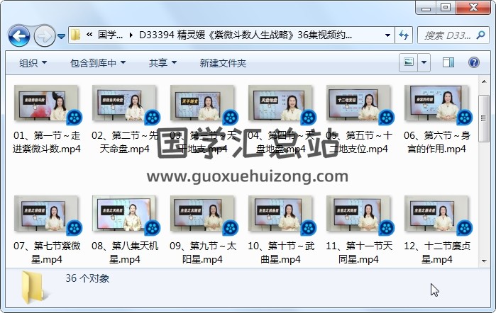 精灵媛《紫微斗数人生战略》36集视频约3.5小时 紫微斗数 第1张