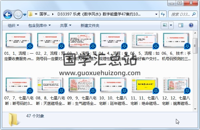 乐虎《数字风水》数字能量学47集约10小时 风水堪舆 第1张
