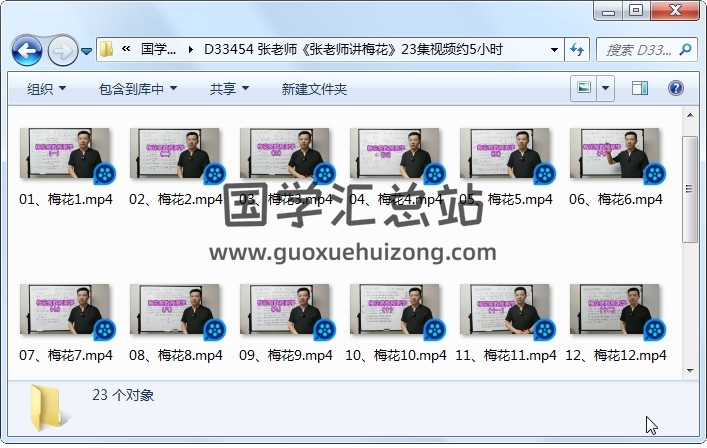 张老师《张老师讲梅花》23集视频约5小时 梅花易数 第1张