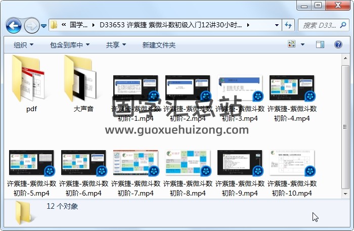许紫捷 紫微斗数初级入门12讲30小时+讲义 紫微斗数 第1张