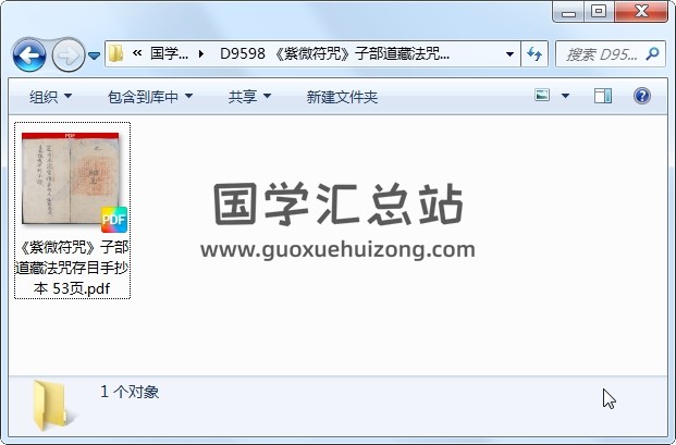 《紫微符咒》子部道藏法咒存目手抄本 53页 道法符咒 第1张