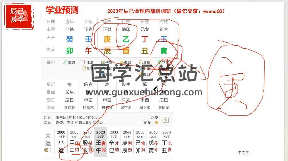 戊己先生《四柱系统化内部传承班》30集视频约40小时 四柱八字 第2张