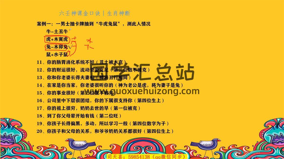 司天喜《生肖神断精华班》视频17集约3.5小时 占卜预测 第2张