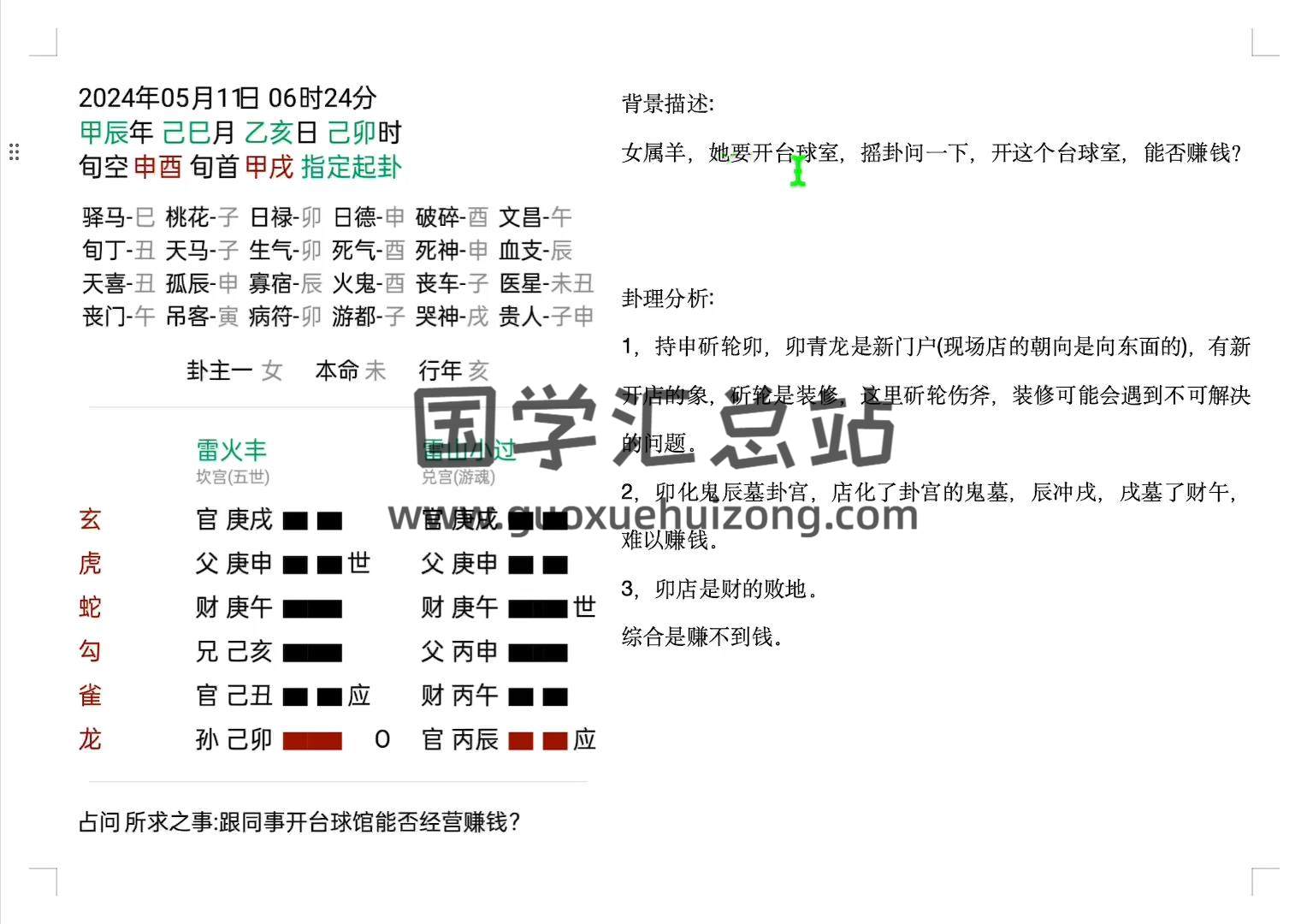 《庄卜一类》六爻案例解析 视频65集约9小时 六爻 第2张