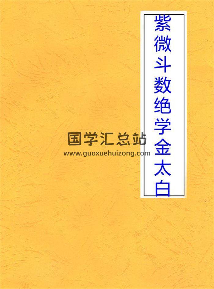 金太白《紫微斗数绝学》4集紫微斗数上层心法百度网盘PDF电子书下载-封面易学