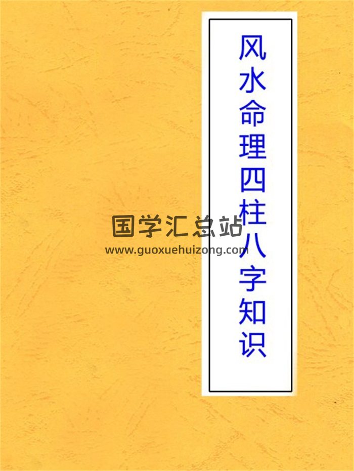 《风水命理四柱八字基础知识大全》850页百度网盘PDF电子书下载-封面四柱八字