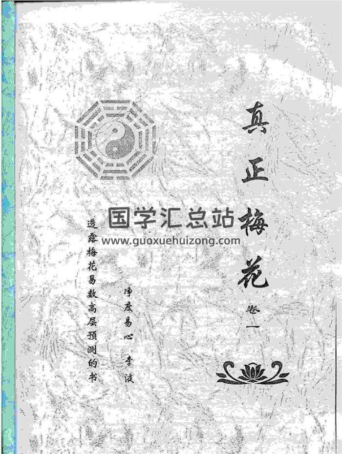 净度易心 李液著《真正梅花》共三卷3本PDF电子书百度网盘分享-封面易学
