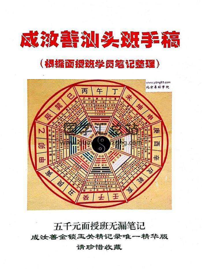 成汝善《金锁玉关》8份相关资料电子书百度网盘分享-封面易学