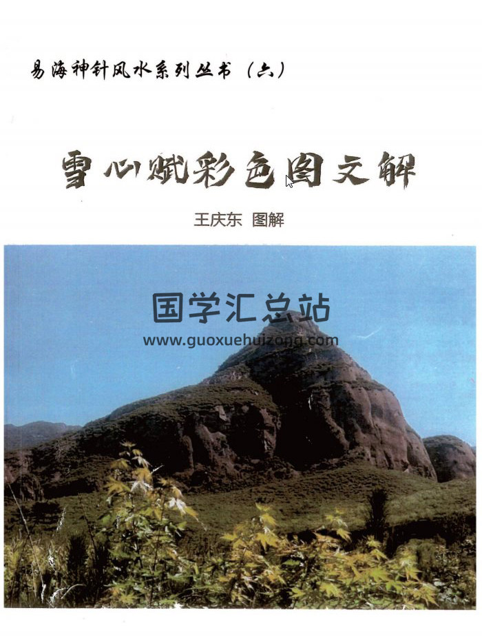 易海神针风水系列丛书（六）王庆东 图解《雪心赋彩色图文解》154页PDF电子书百度网盘分享-封面易学
