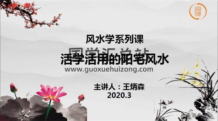 王炳森 《人人都能学的居家风水课》16集视频百度网盘分享-封面易学