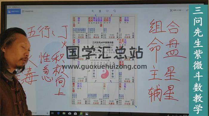 三问先生《紫微斗数实例课程》50集（全）视频课程 百度网盘分享-封面易学