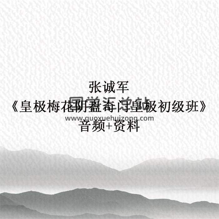 张诚军《皇极梅花阴盘奇门皇极初级班》音频+资料 百度网盘分享-封面奇门遁甲