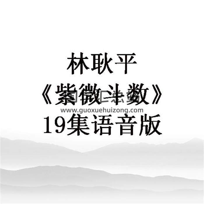 林耿平《紫微斗数》19集语音版 百度网盘分享-封面易学
