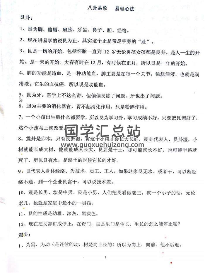 高拴祥 2018年《八卦易理风水》弟子班笔记打字版最完整面授讲义150页PDF电子书-封面易学