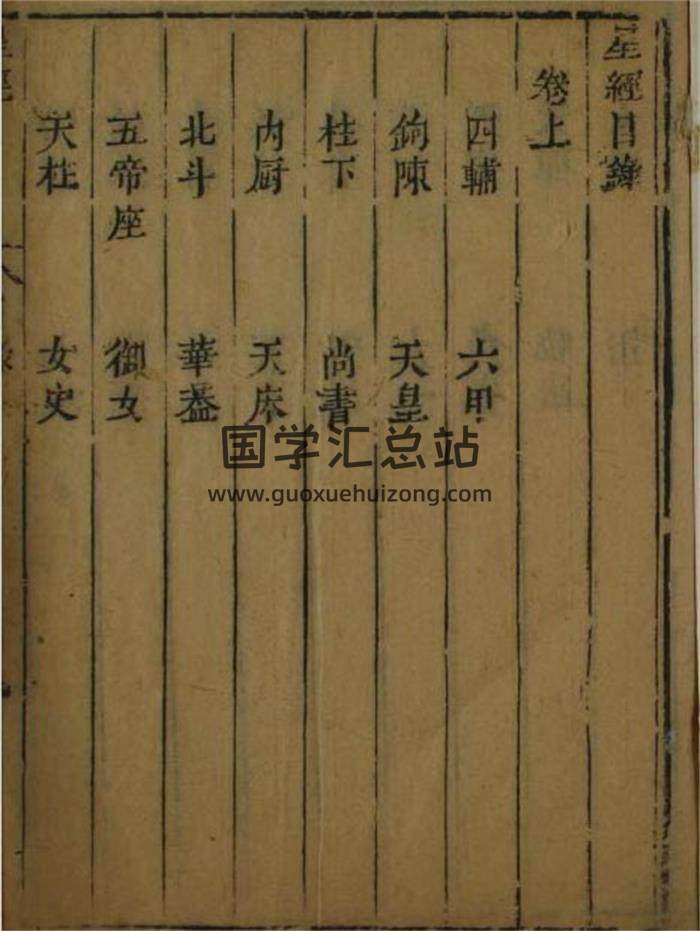术数古籍 甘德《甘石星经》48页（双页版）PDF电子书-封面易学