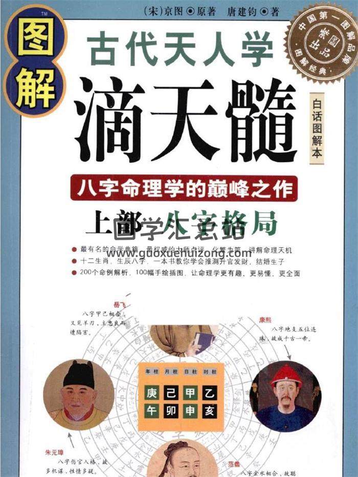 宋 京图 《图解滴天髓》 (上部) 八字格局、(下部)吉凶论断 两册PDF电子书-封面命理学
