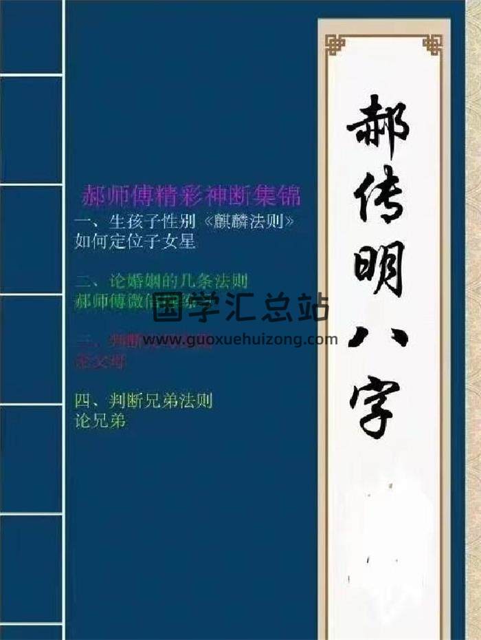 郝传明《盲派八字子女婚姻父母兄弟实战案例集锦》113页PDF电子书 百度网盘分享-封面命理学