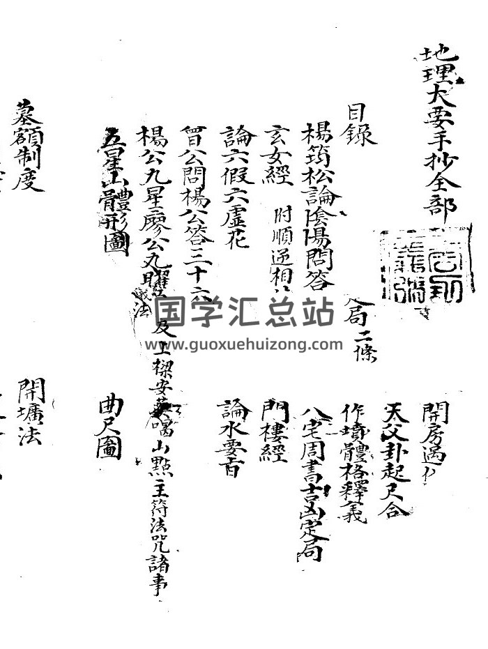 风水书籍《秘藏地理大要手抄全部》106页(双页版)PDF电子书-封面易学