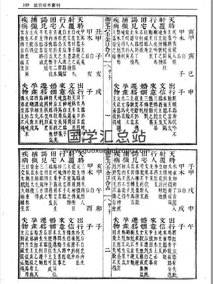 《御定六壬金口合占》上下册PDF电子书-封面六壬