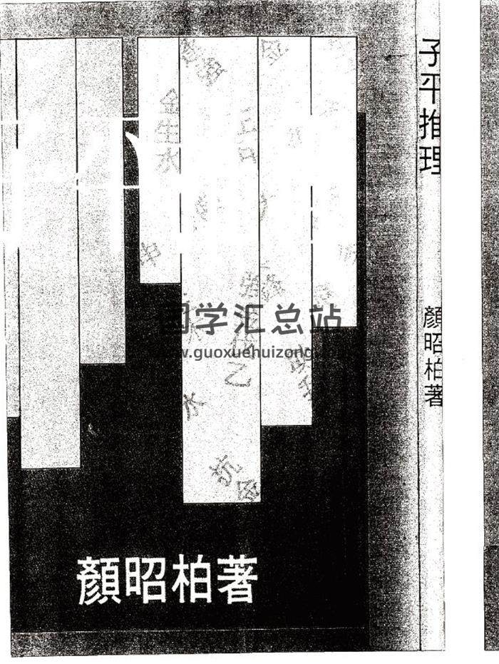 颜昭柏《子平推理》98页(双页版)PDF电子书-封面命理学