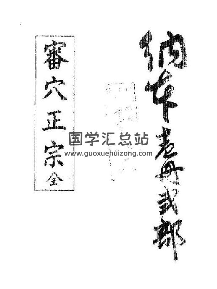 《审穴正宗》207页PDF电子书-封面易学