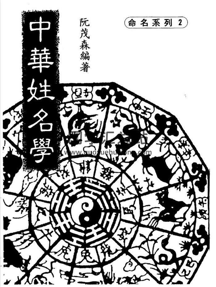阮茂森《中华姓名学》207页(双页版)PDF电子书 百度网盘分享-封面姓名学