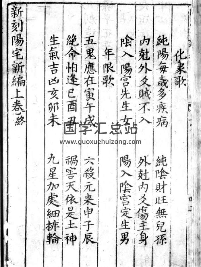 風水古籍《新刻陽宅新編+舊編》2冊PDF電子書-封面易學