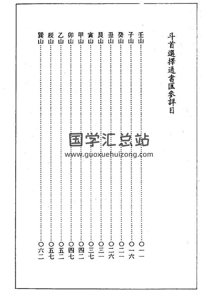 李科儒《斗首选择通书汇参》87页(双页版)PDF电子书 百度网盘分享-封面择日