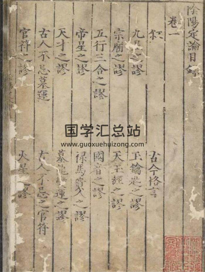 风水秘本古籍 明 周视著《阴阳定论》三卷.明嘉靖时期刊本160页(双页版)PDF电子书-封面易学
