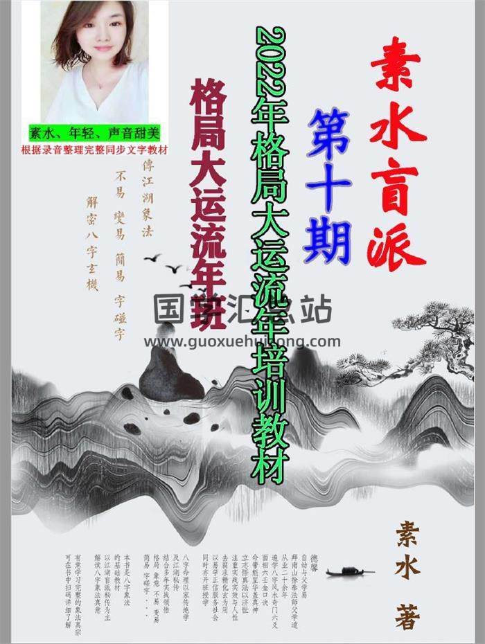 素水盲派《壬寅年格局大运流年班内部资料》209页PDF电子书-封面命理学