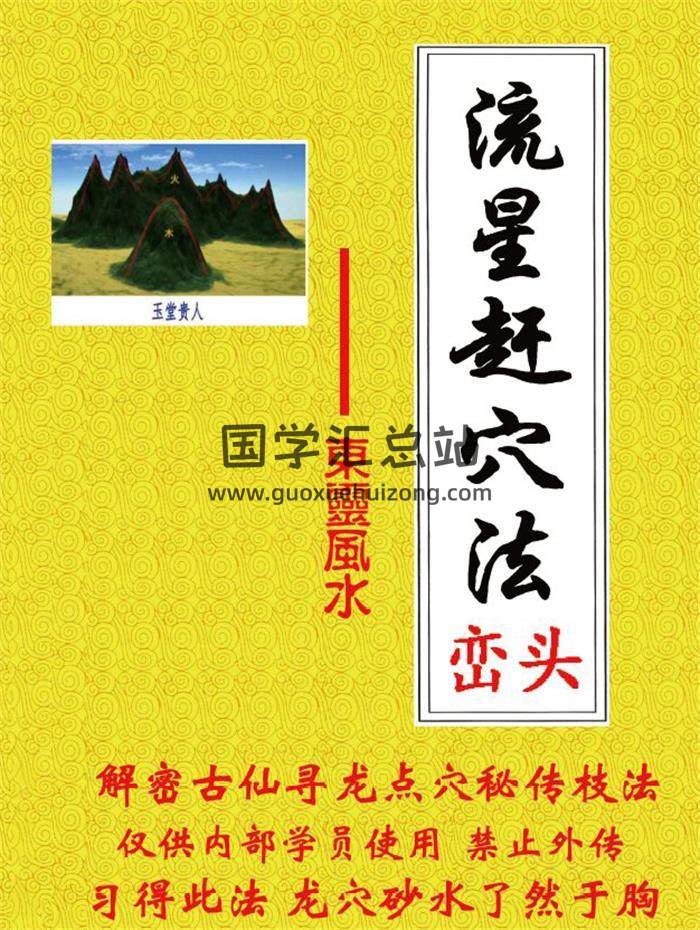 东灵易占《流星赶穴法》全彩161页PDF电子书 百度网盘分享-封面易学