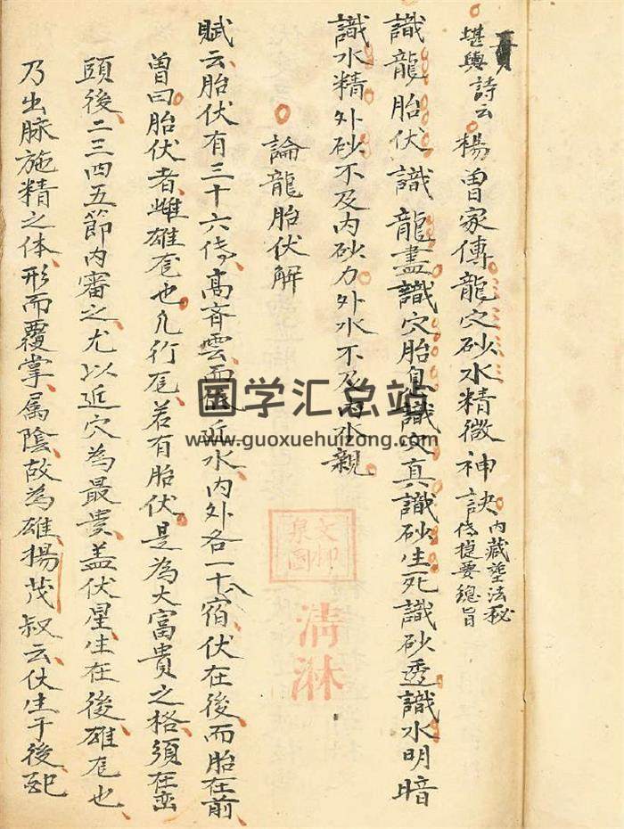 《杨曾家传龙穴砂水精微》39页(双页版)PDF电子书-封面风水