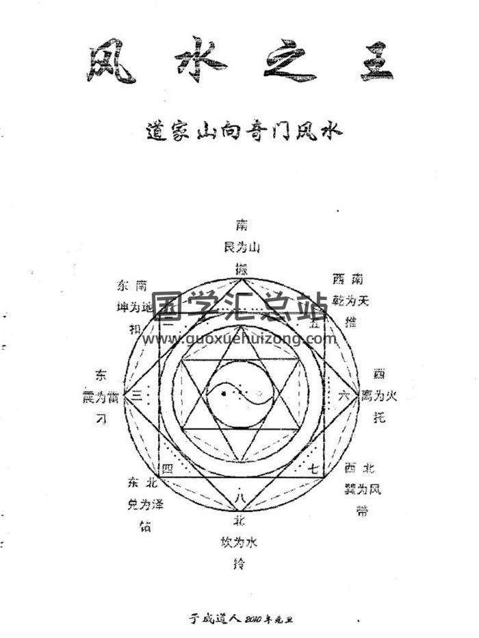 于城道人《山向奇门高级心法合订》203页PDF电子书-封面风水