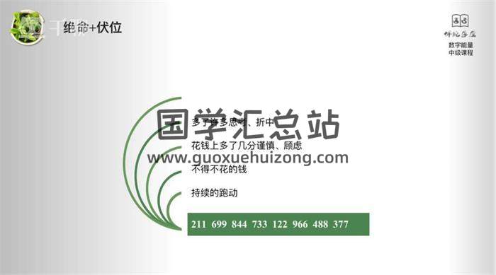 叶佩纶《手机号码调运》21集术数学视频-封面术数学