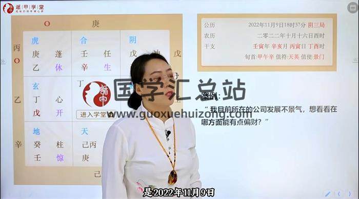遁甲学堂《丁老师奇门基础入门+流年系列》15集奇门遁甲视频-封面奇门遁甲
