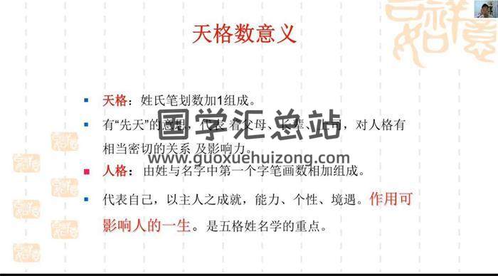 李秉芮《河洛姓名学》高级班4集姓名学视频-封面姓名学