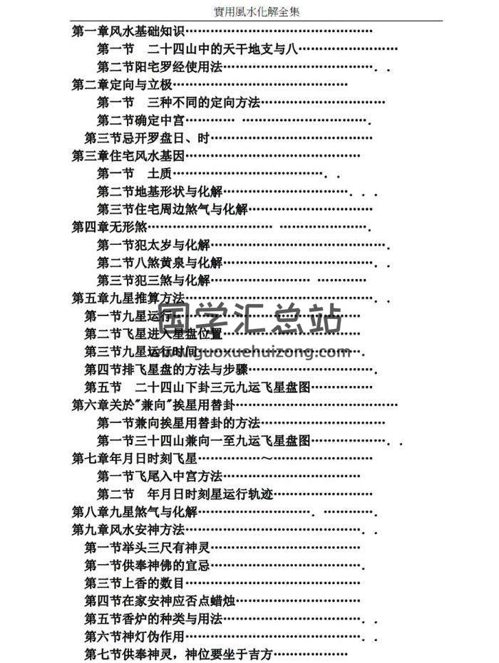 潘统觉《实用风水化解全集》131页word版电子书-封面风水