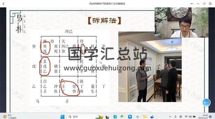 易朴国学《阴盘奇门职业风水师秘传课程》(于城道弟子班赠送课)26集奇门遁甲视频-封面易学