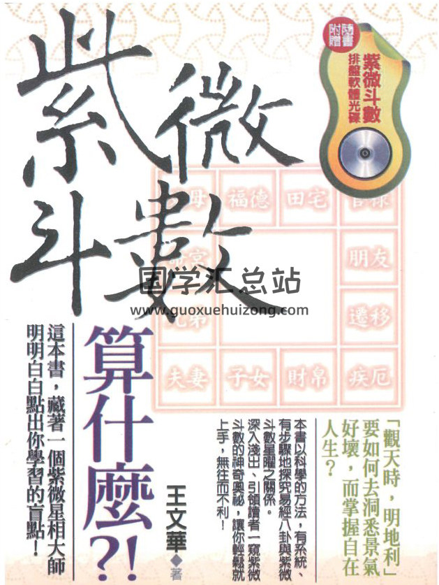 紫微斗数书籍 王文华《紫微斗数算什么》302页PDF电子书-封面紫微斗数