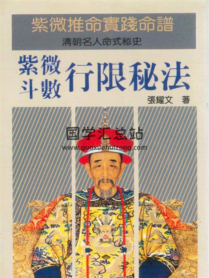 张耀文著《紫微斗数行限秘法》314页PDF电子书-封面紫微斗数